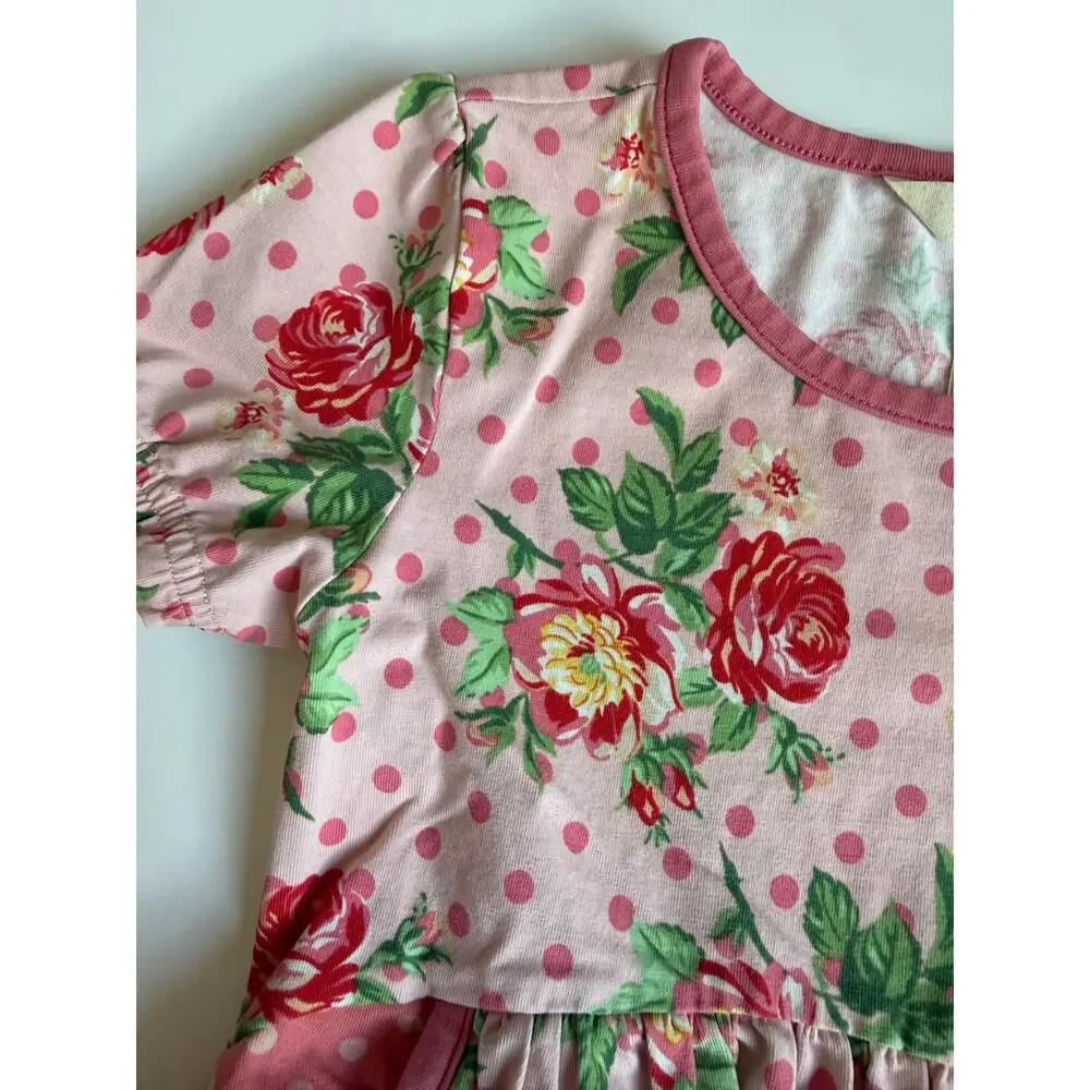 Matilda Jane Pretty In Pink Floral Dress Girls 6 Brilliant Daydream